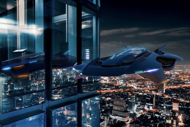 آزمایش موفقیتآمیز یک خودروی پرنده لوکس در دبی آزمایش موفقیتآمیز یک خودروی پرنده لوکس در دبی