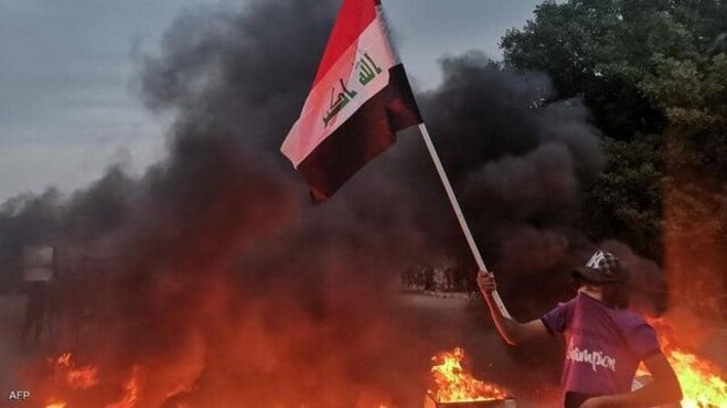 تظاهرات در بغداد علیه نابسامانی خدمات