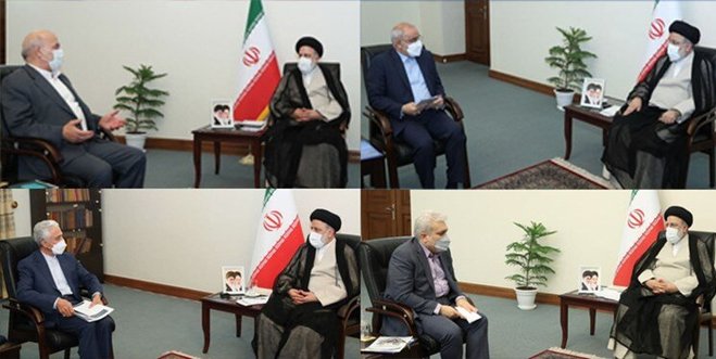 دیدار جمعی از وزرا و مسئولان با رئیسی