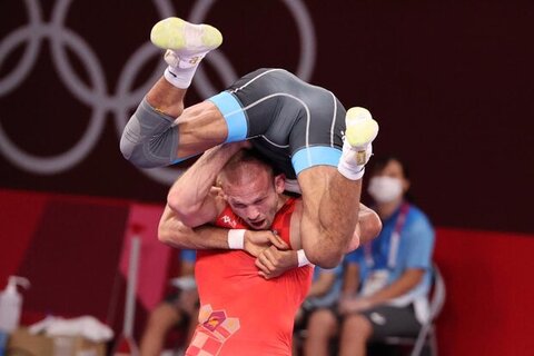 فریم به فریم با فن عجیب و تماشایی کشتی‌گیر ایران در المپیک توکیو