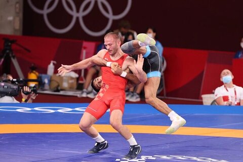 فریم به فریم با فن عجیب و تماشایی کشتی‌گیر ایران در المپیک توکیو