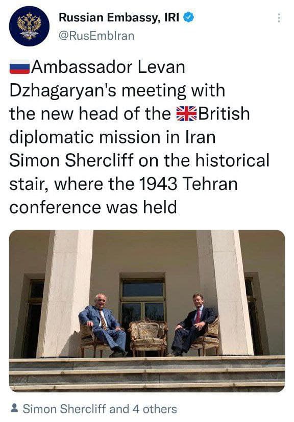 عکس/ توئیت جنجالی سفارت روسیه علیه ایران عکس/ توئیت جنجالی سفارت روسیه علیه ایران