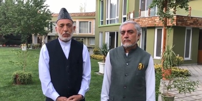 پیامی عبدالله و کرزی درباره وضعیت افغانستان