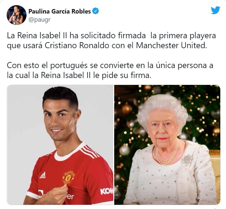 درخواست ویژه ملکه انگلیس از رونالدو درخواست ویژه ملکه انگلیس از رونالدو