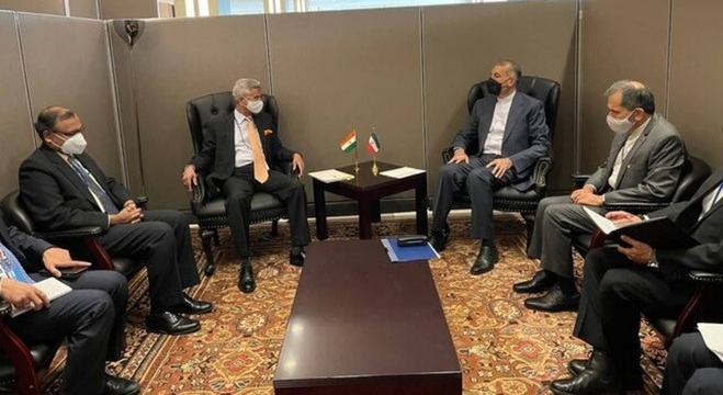 دیدار امیرعبداللهیان با وزیر خارجه هند