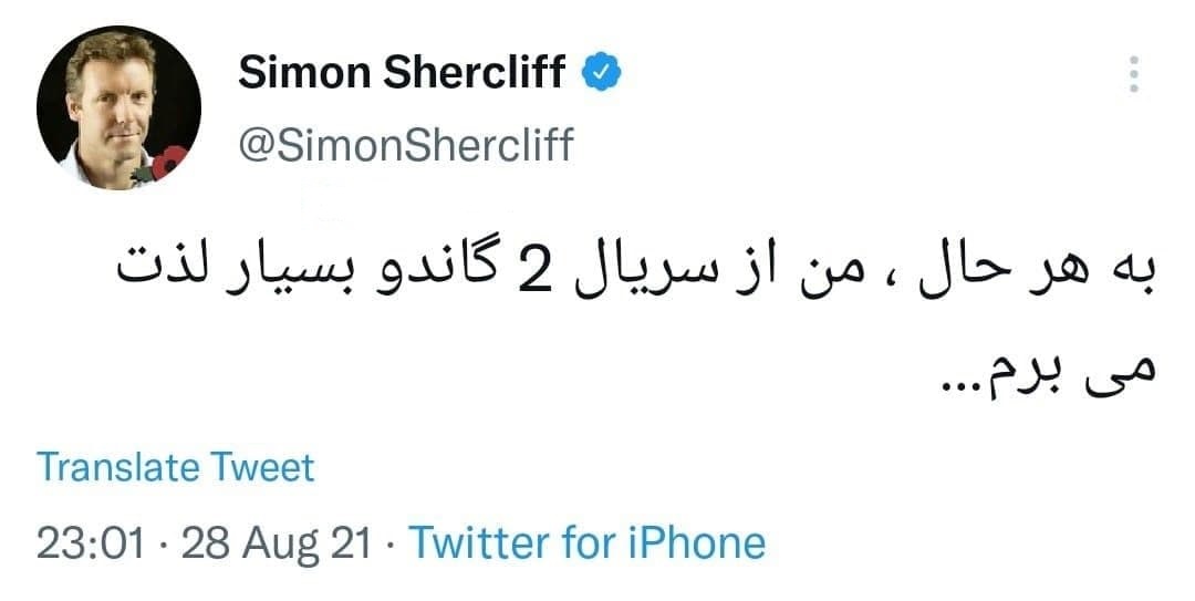 توییت سفیر انگلیس در تهران درباره سریال گاندو