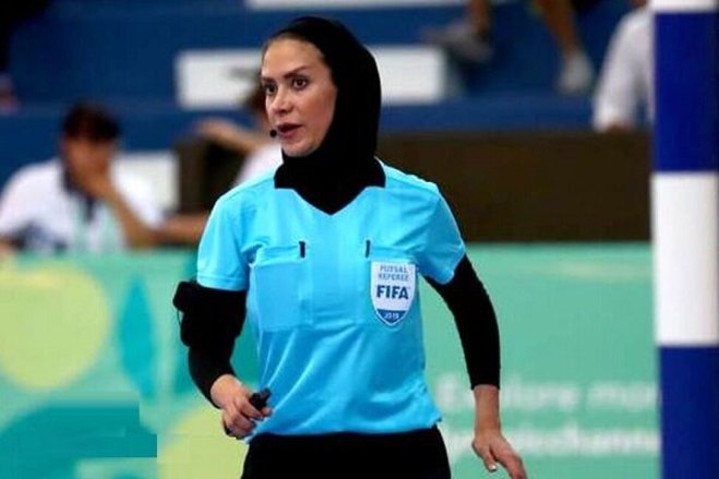 تصاویر | داور زن ایرانی در فینال جام جهانی فوتسال مردان