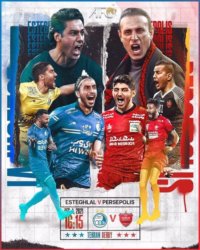 عکس | پوستر زیبای AFC به مناسبت دربی ۹۷
