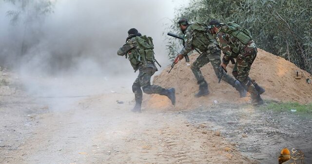برگزاری مانور نظامی گردان‌های قسام در غزه