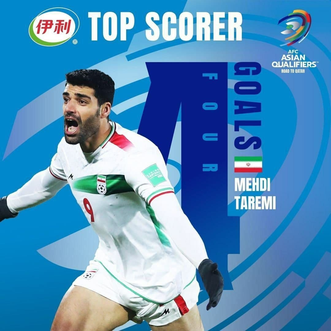 عکس| طارمی بهترین بازیکن مقدماتی جام جهانی در آسیا