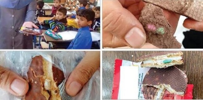 جنجال این عکس‌ها در مدارس به کجا رسید؛ کیک با طعم قرص در بوفه!