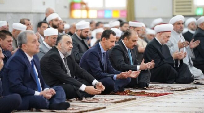 تکذیب خبر سوء قصد به بشار اسد پیش از حضورش در نماز عید فطر