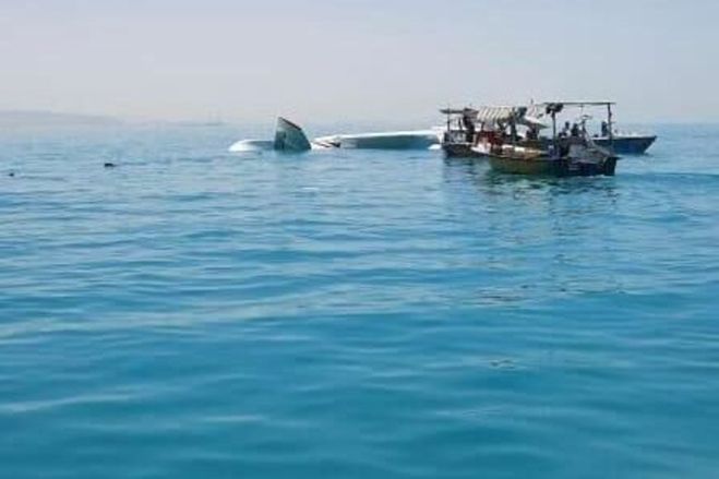 سقوط هواپیما در آبهای قشم