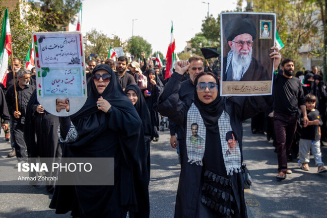 راهپیمایی محکومیت حوادث اخیر در چند استان کشور برگزار شد