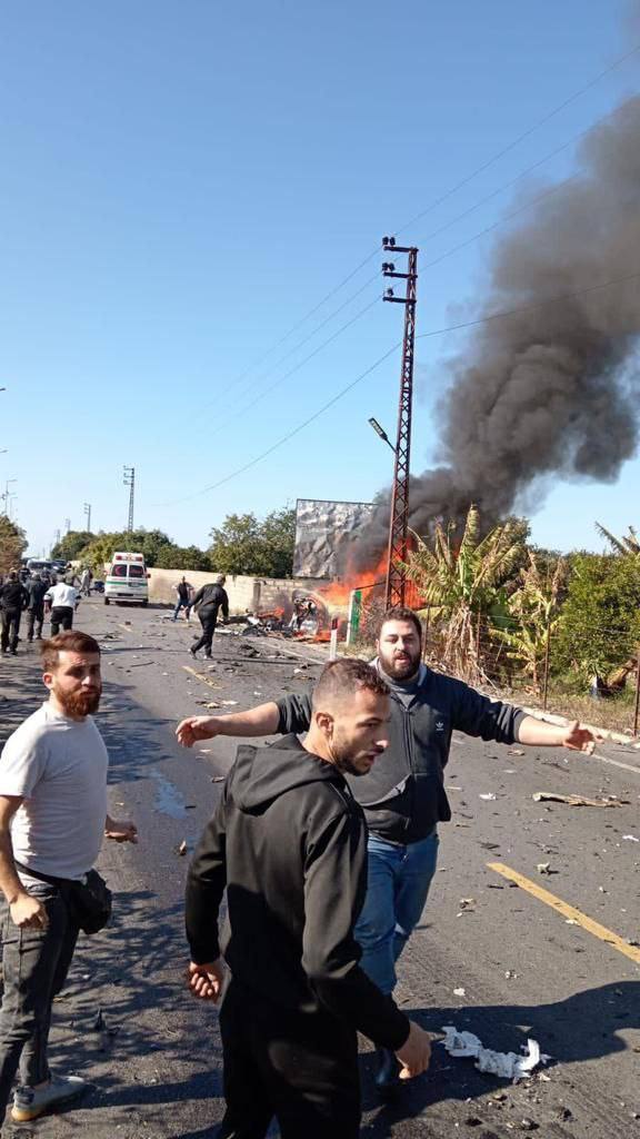 ترور تازه اسرائیل؛ حمله پهپادی اینبار به یک خودرو در لبنان | فیلم