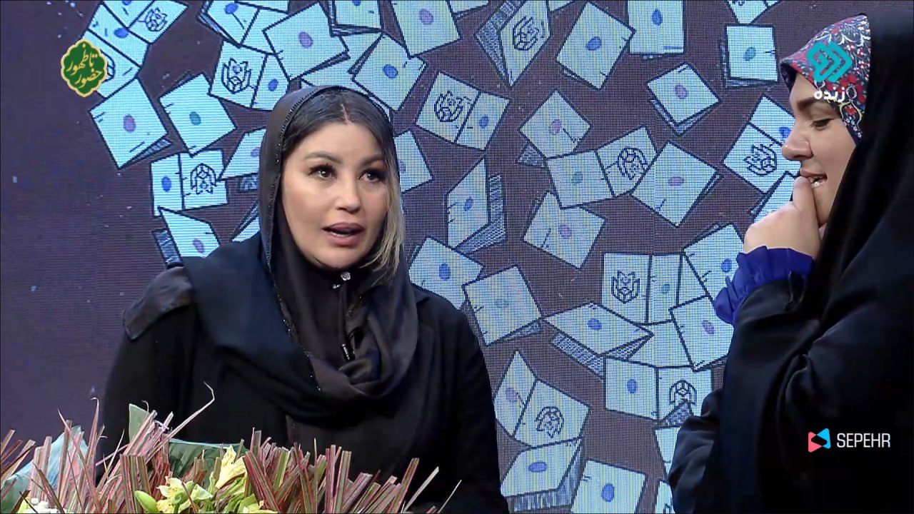 عکسی از حجاب خبرنگار زن لبنانی در شبکه ۲ تلویزیون ایران