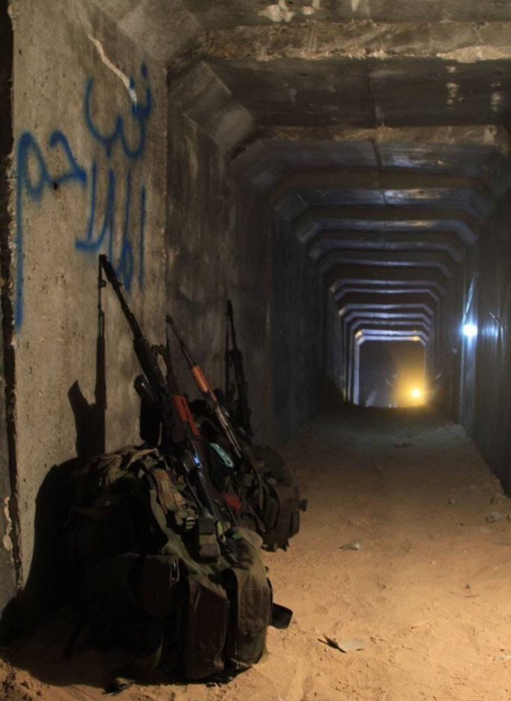 تصویر کمتر دیده شده از تونل‌هایی که حماس در زیر غزه حفر کرده