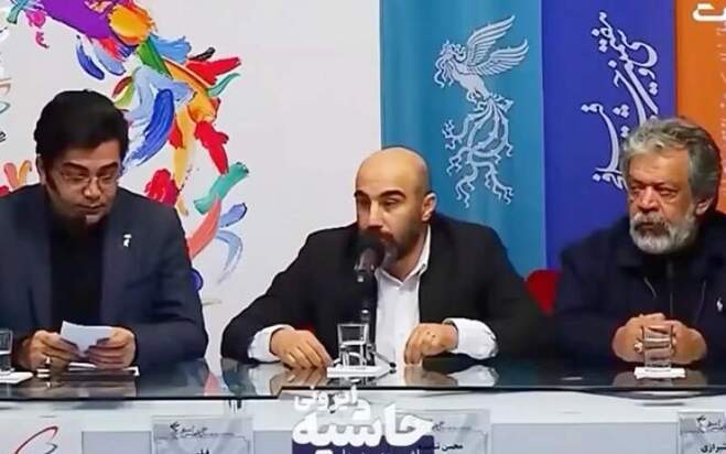 فیلم درگیری لفظی شدید محسن تنابنده با یک منتقد بر سر فیلمش