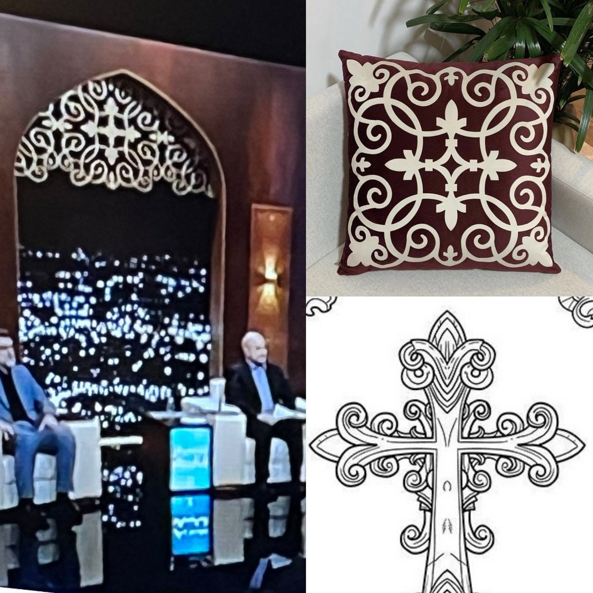 نکته‌سنجی ریز درباره دکور برنامه مناظره انتخابات؛ این نماد چیست؟ | تصویر