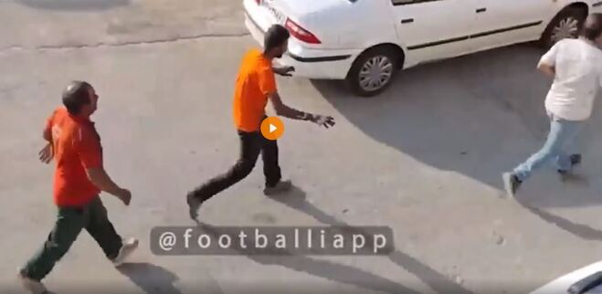 حادثه تلخ در ورزشگاه شهر قدس جلوی چشم ناظر AFC؛ سوختگی شدید و فریاد کارگران! (فیلم 16+)
