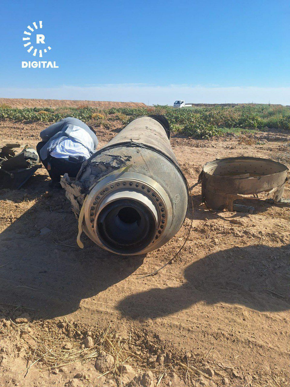 تصاویر بقایای موشک اسرائیلی در عراق؛ استفاده از موشک بالستیک مرموز؟ تصاویر بقایای موشک اسرائیلی در عراق؛ استفاده از موشک بالستیک مرموز؟