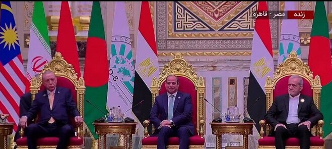تصاویری پربیننده و تامل‌برانگیز از نحوه احوالپرسی اردوغان با پزشکیان