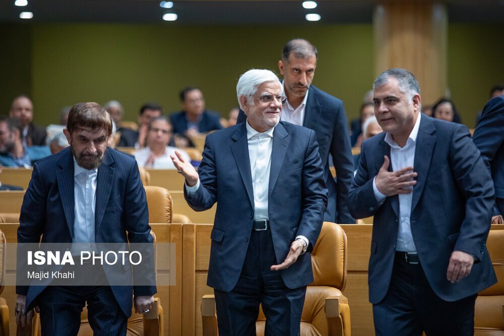 تصاویری از حضور معاون اول پزشکیان در جمع نفتی‌ها