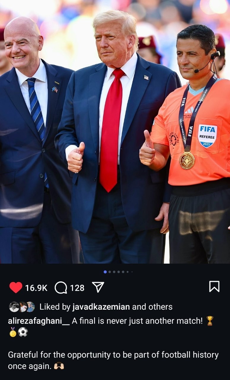 اقدام تازه اینستاگرامی فغانی پس از خوش‌وبش دیشب با ترامپ | عکس