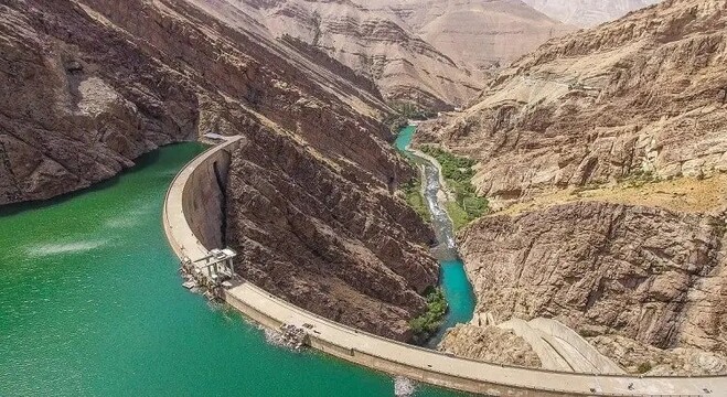 فیلمی از وضعیت اسفناک و ناراحت‌کننده از سد کرج