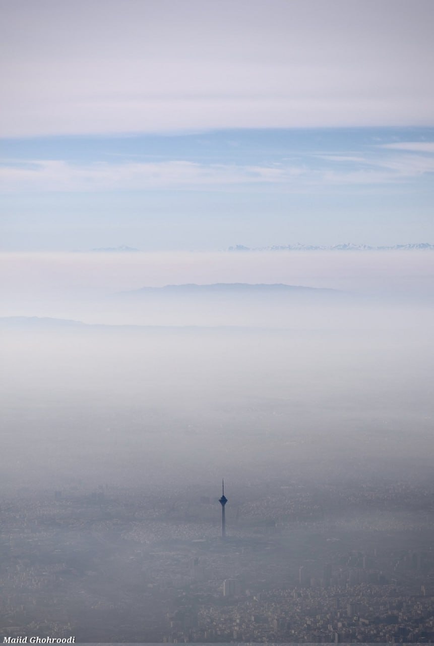 عکس ترسناک از آلودگی هوای امروز در تهران؛ چی نفس میکشیم؟ عکس ترسناک از آلودگی هوای امروز در تهران؛ چی نفس میکشیم؟